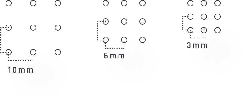 ピクセルピッチイメージ図